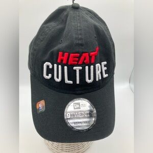 New Era Miami Heat Court Culture Mashup StrapBack NBA Hat Adjustable Embroidered